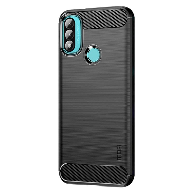 Cover Moto E40 / E30 / E20 Mofi Børstet Kulfiber