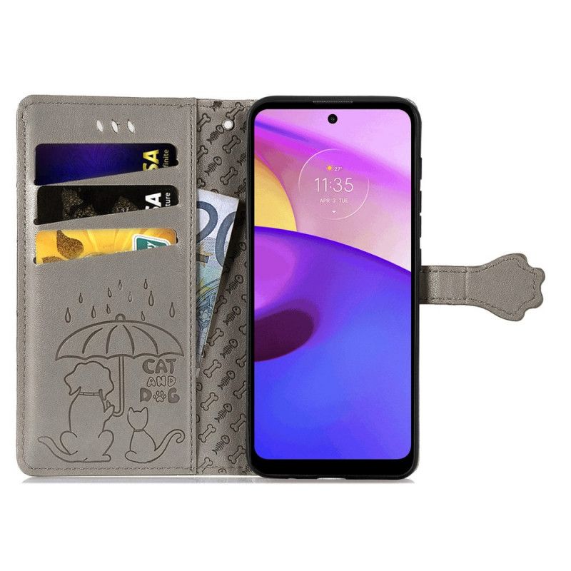 Flip Cover Moto E40 / E30 / E20 Animerede Dyr