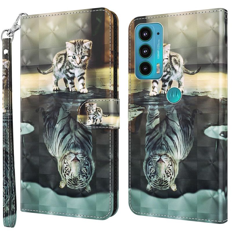 Flip Cover Moto E40 / E30 / E20 Ernest The Tiger