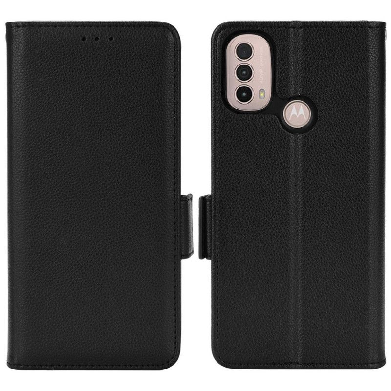 Flip Cover Moto E40 / E30 / E20 Læder Cover Dobbelt Nye Farver Flap