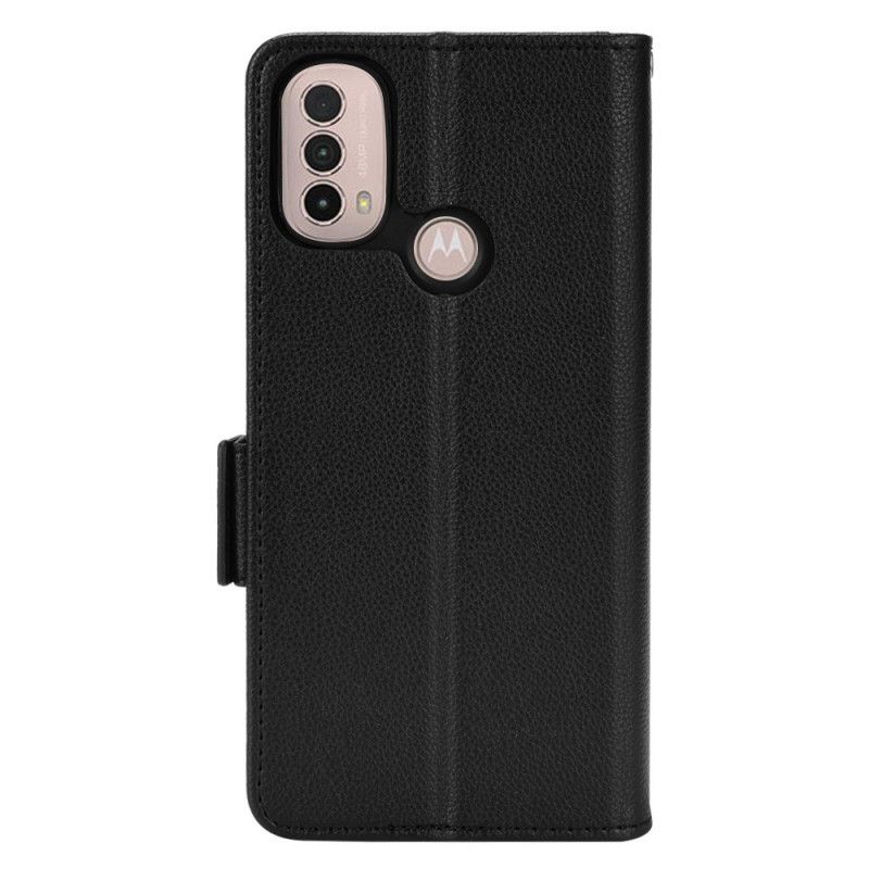 Flip Cover Moto E40 / E30 / E20 Læder Cover Dobbelt Nye Farver Flap