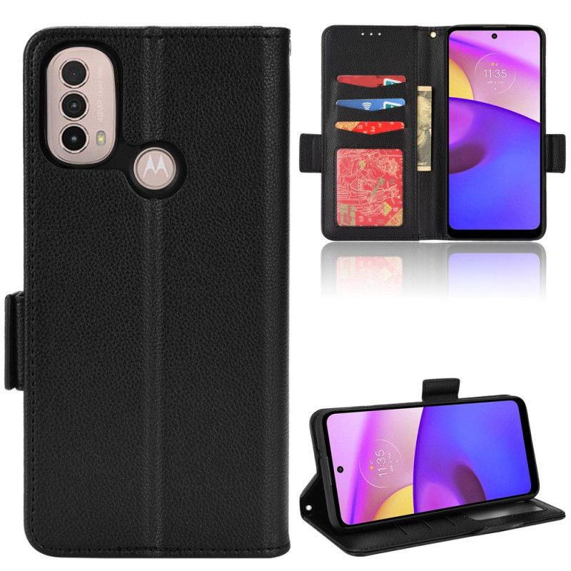 Flip Cover Moto E40 / E30 / E20 Læder Cover Dobbelt Nye Farver Flap