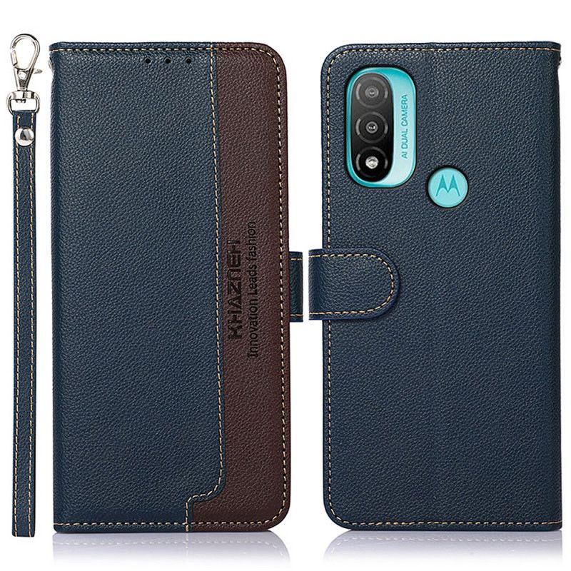 Flip Cover Moto E40 / E30 / E20 Liche Style Rfid Khazneh