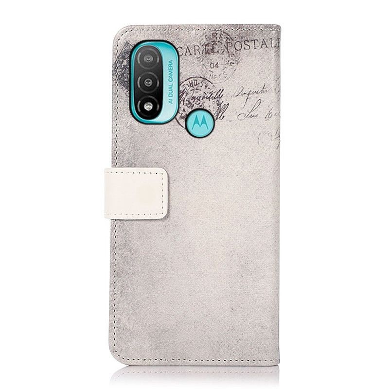 Flip Cover Moto E40 / E30 / E20 Rejsende Kat