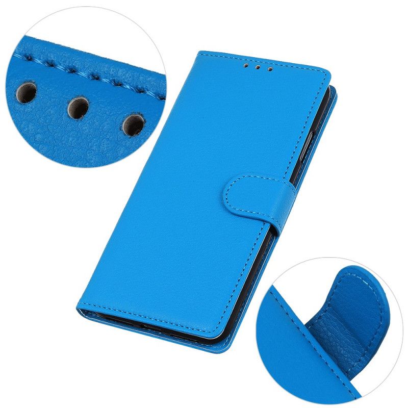 Flip Cover Moto E40 / E30 / E20 Traditionelt Litchi