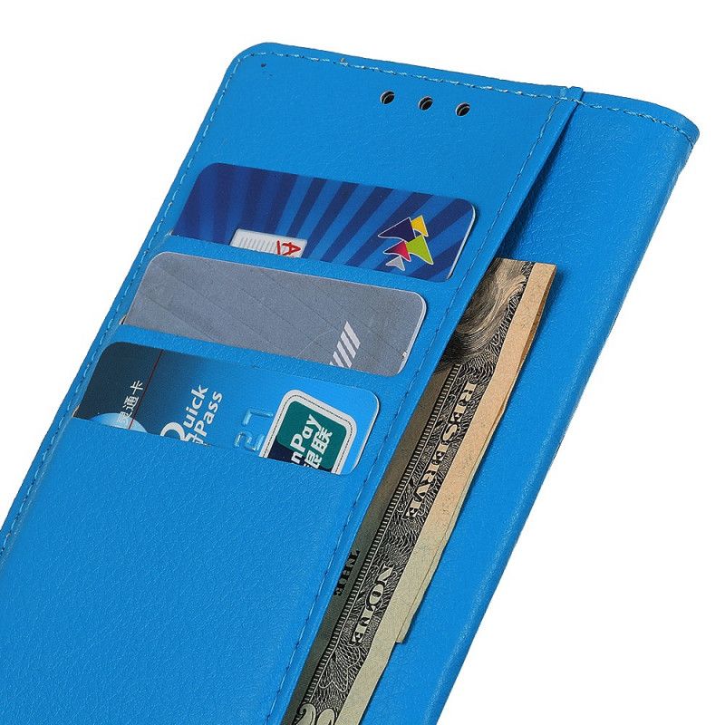 Flip Cover Moto E40 / E30 / E20 Traditionelt Litchi