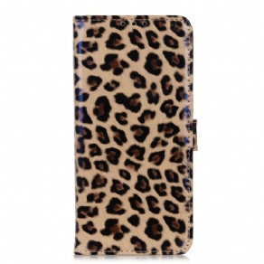 Læder Cover Moto E40 / E30 / E20 Enkelt Leopard