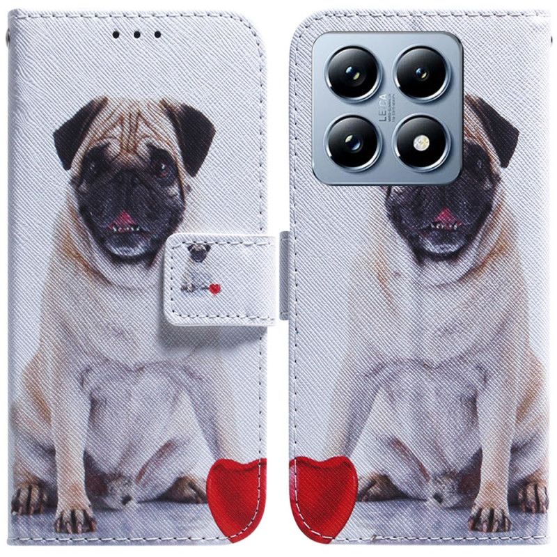 Flip Cover Xiaomi 14t Mops Hund