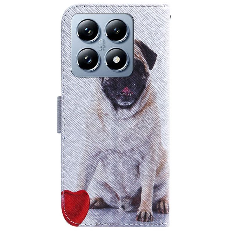 Flip Cover Xiaomi 14t Mops Hund