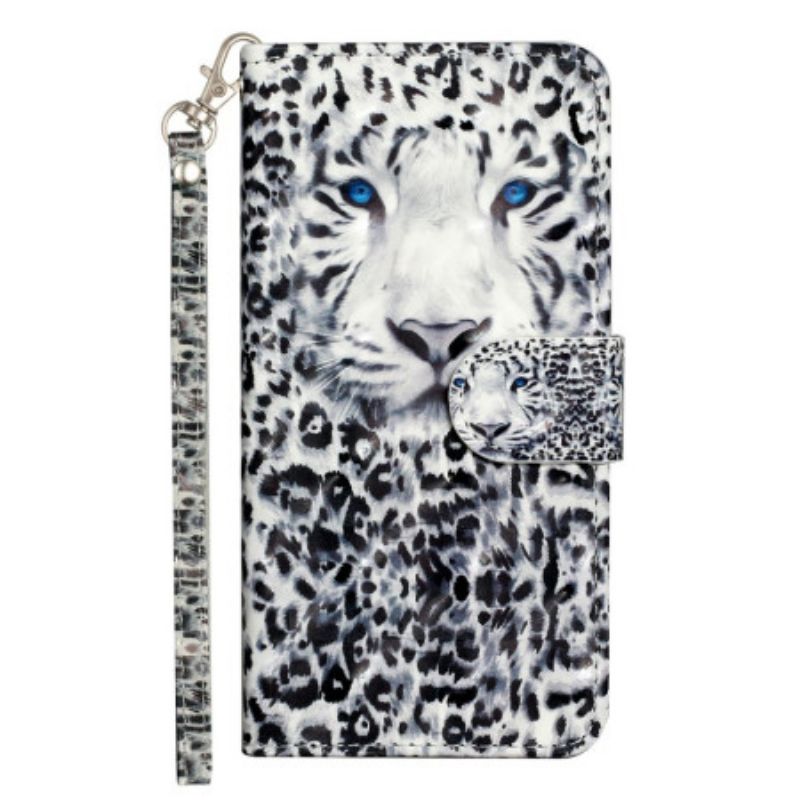 Læder Cover Xiaomi 14t Telefon Etui Leopardrem