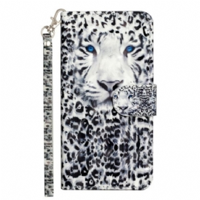 Læder Cover Xiaomi 14t Telefon Etui Leopardrem