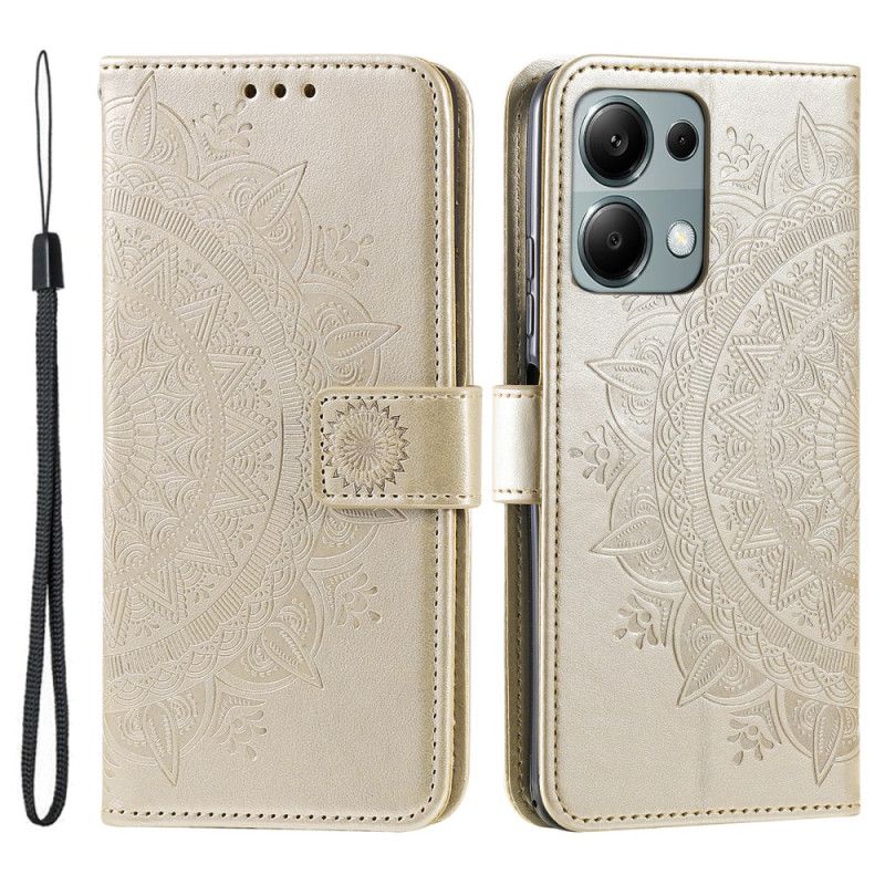 Læder Cover Xiaomi 14t Telefon Etui Mandala Søn