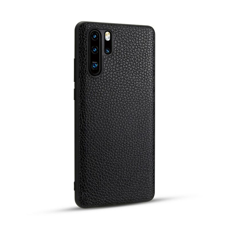 Cover Huawei P30 Pro Ægte Litchi-læder