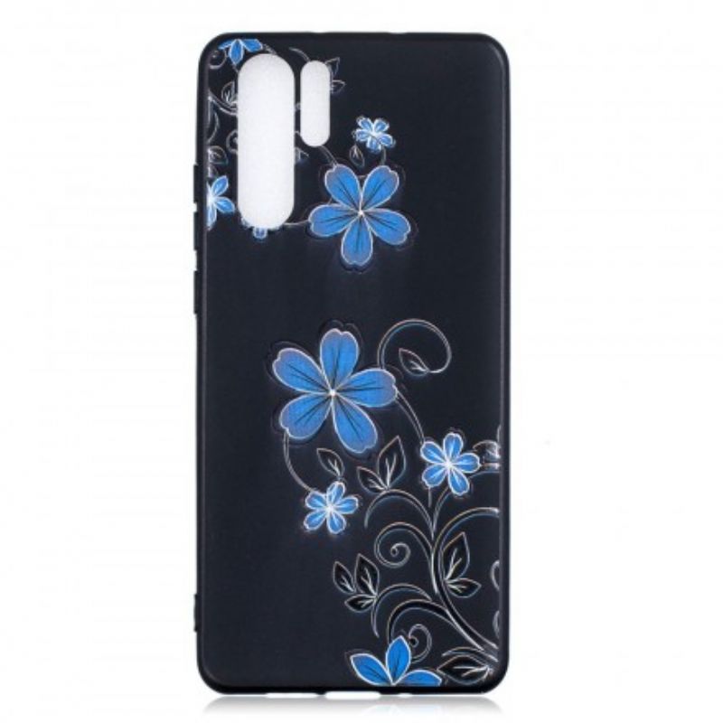 Cover Huawei P30 Pro Blå Blomster