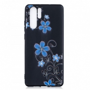 Cover Huawei P30 Pro Blå Blomster