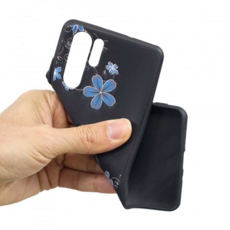 Cover Huawei P30 Pro Blå Blomster