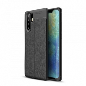 Cover Huawei P30 Pro Dobbelt Linje Litchi Læder Effekt