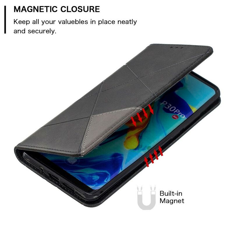 Cover Huawei P30 Pro Flip Cover Kunstnerstil