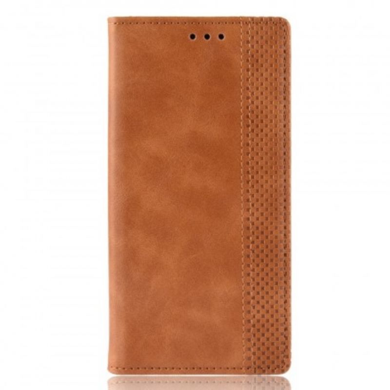 Cover Huawei P30 Pro Flip Cover Vintage Stiliseret Lædereffekt