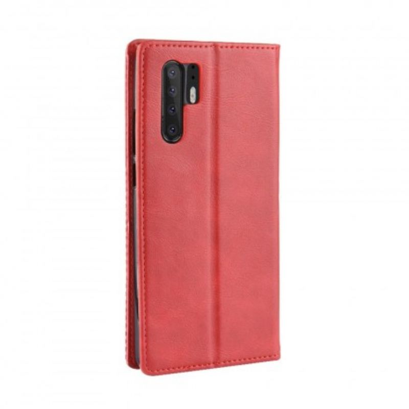 Cover Huawei P30 Pro Flip Cover Vintage Stiliseret Lædereffekt