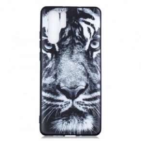 Cover Huawei P30 Pro Sort Og Hvid Tiger