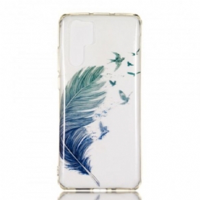 Cover Huawei P30 Pro Transparente Farvede Fjer