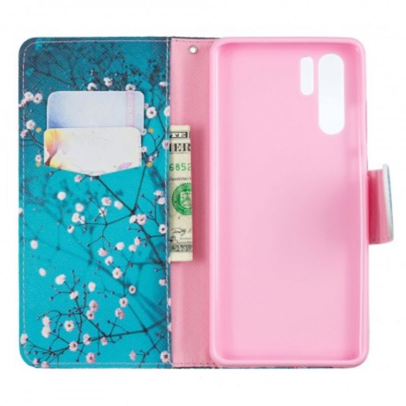 Flip Cover Huawei P30 Pro Blomstrende Træ