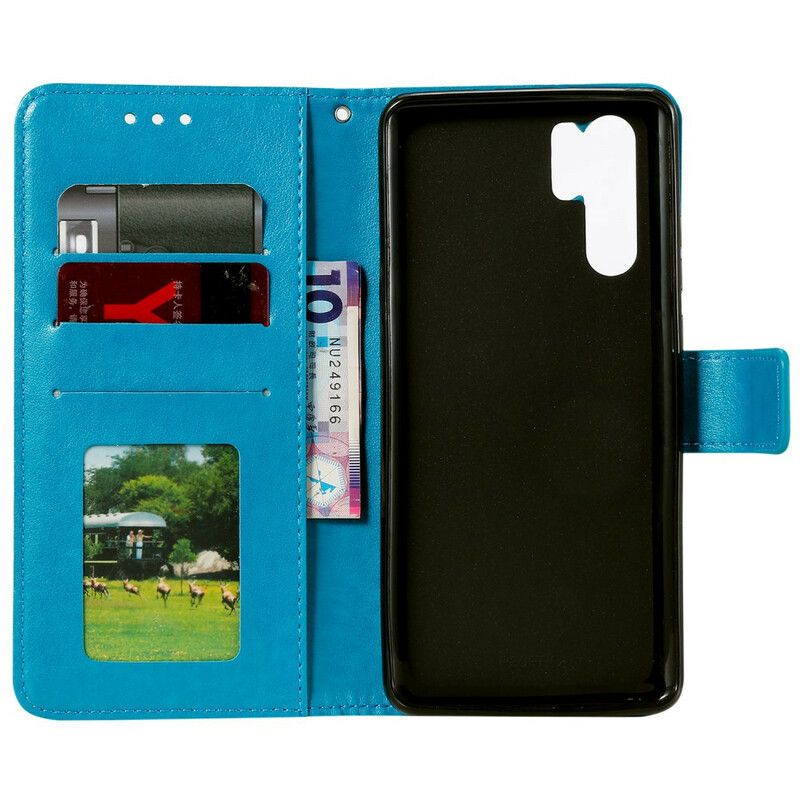 Flip Cover Huawei P30 Pro Med Snor Elsker Strappy Ugler