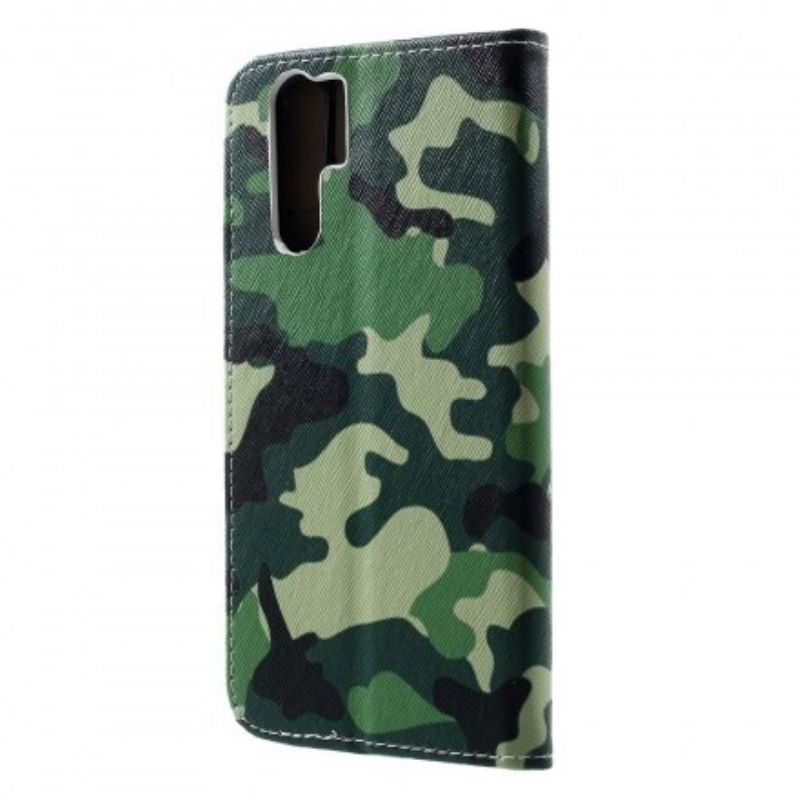 Flip Cover Huawei P30 Pro Militær Camouflage