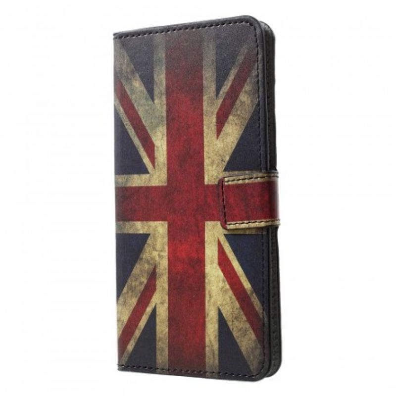 Læder Cover Huawei P30 Pro Englands Flag