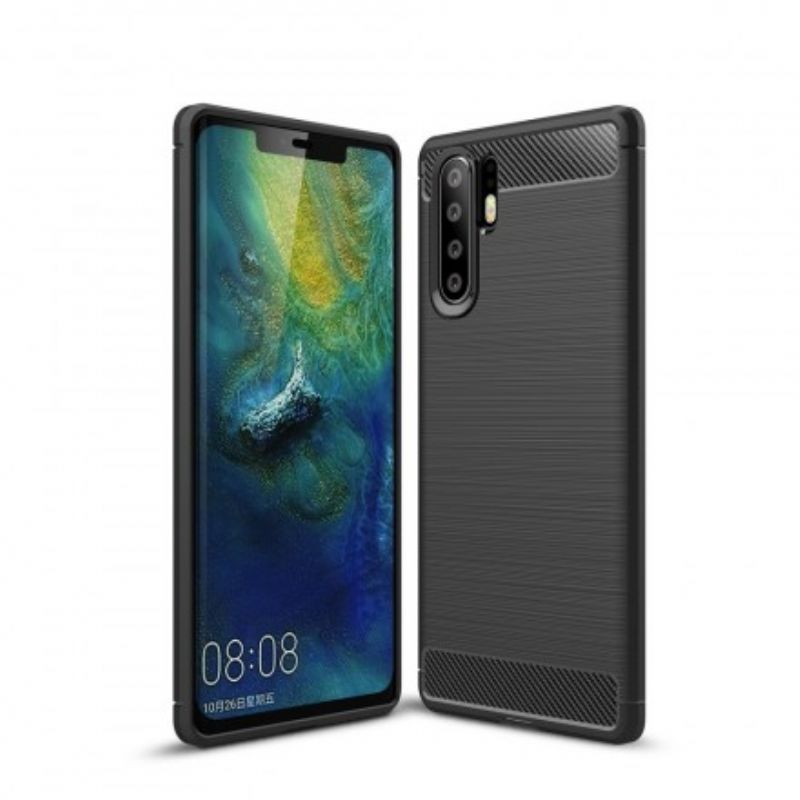 Mobilcover Huawei P30 Pro Børstet Kulfiber