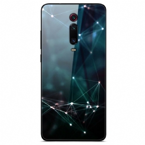 Cover Xiaomi Mi 9T / Mi 9T Pro Abstrakte Farver Hærdet Glas