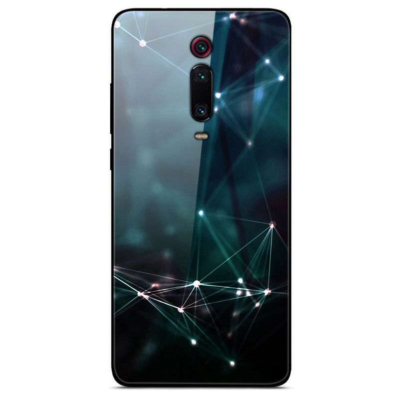 Cover Xiaomi Mi 9T / Mi 9T Pro Abstrakte Farver Hærdet Glas