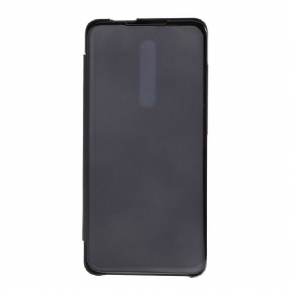 Cover Xiaomi Mi 9T / Mi 9T Pro Flip Cover Spejl Og Lædereffekt