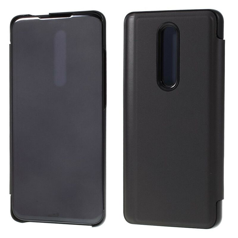 Cover Xiaomi Mi 9T / Mi 9T Pro Flip Cover Spejl Og Lædereffekt