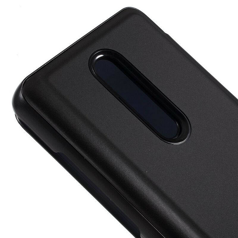 Cover Xiaomi Mi 9T / Mi 9T Pro Flip Cover Spejl Og Lædereffekt