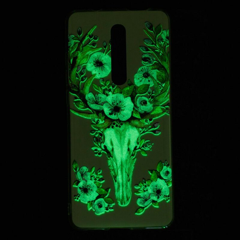 Cover Xiaomi Mi 9T / Mi 9T Pro Fluorescerende Blomsterelg