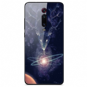 Cover Xiaomi Mi 9T / Mi 9T Pro Stjernehjort Hærdet Glas