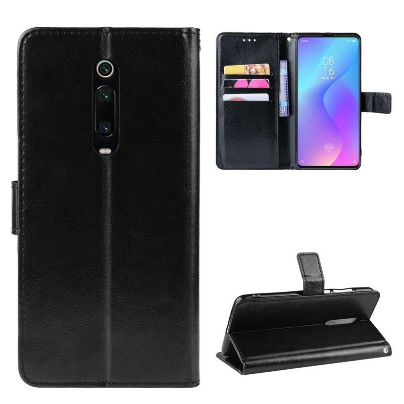 Flip Cover Xiaomi Mi 9T / Mi 9T Pro Flashy Imiteret Læder