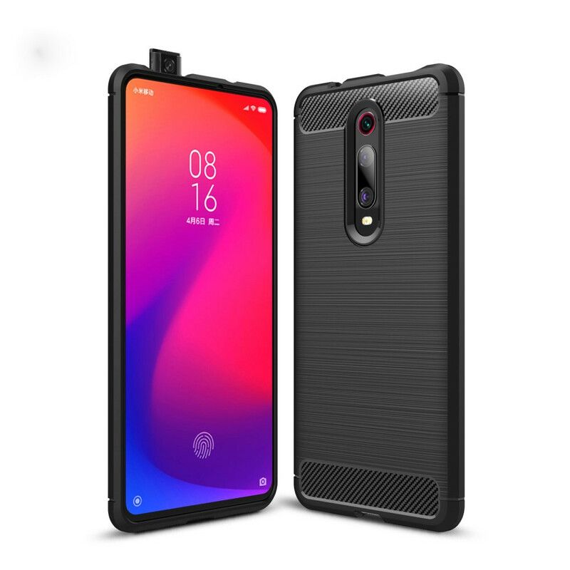 Mobilcover Xiaomi Mi 9T / Mi 9T Pro Børstet Kulfiber