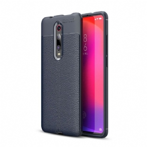 Mobilcover Xiaomi Mi 9T / Mi 9T Pro Dobbelt Linje Litchi Lædereffekt