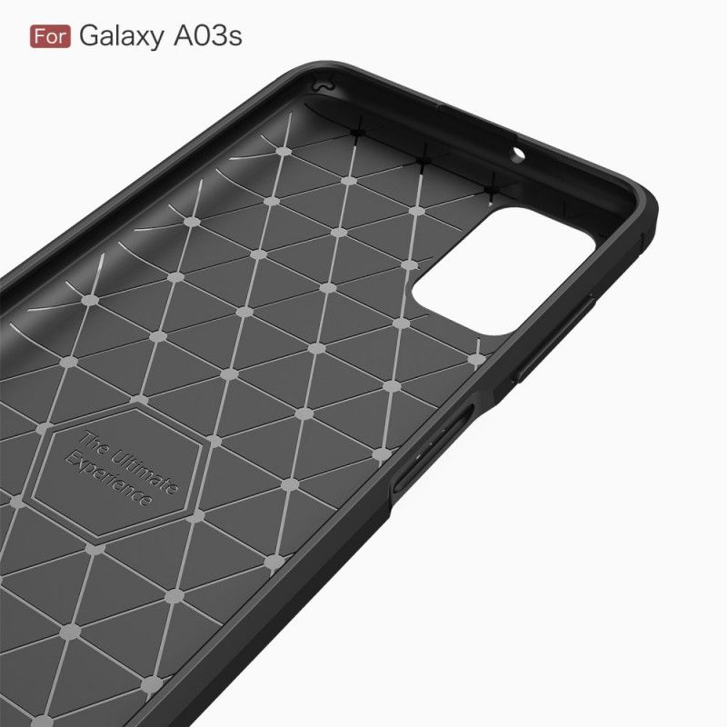 Cover Samsung Galaxy A03s Børstet Kulfiber