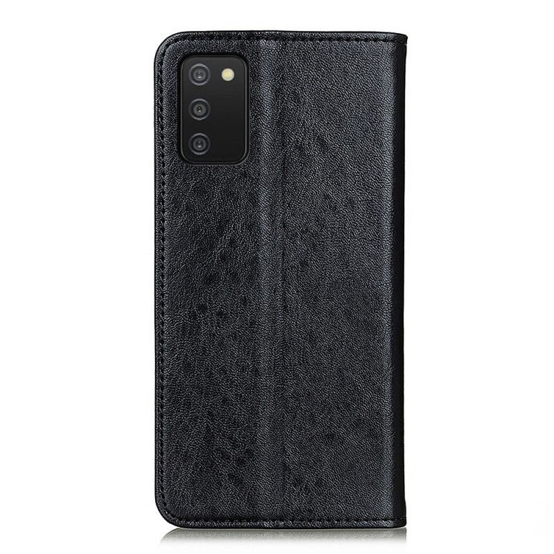 Cover Samsung Galaxy A03s Flip Cover Læder Tekstur