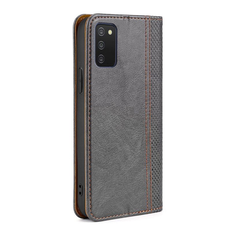 Cover Samsung Galaxy A03s Flip Cover Vintage Læderstil