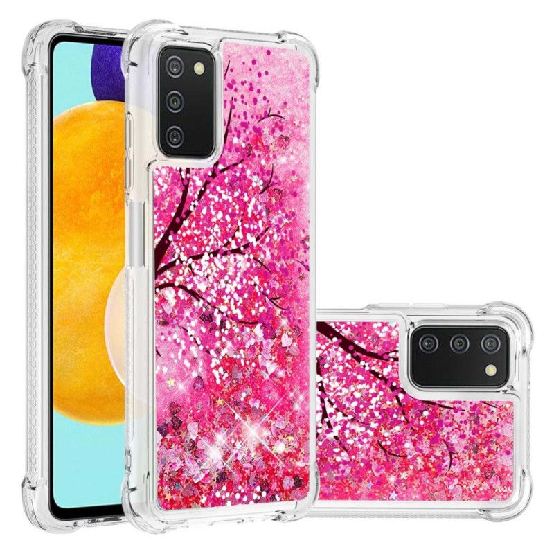 Cover Samsung Galaxy A03s Paillettertræ