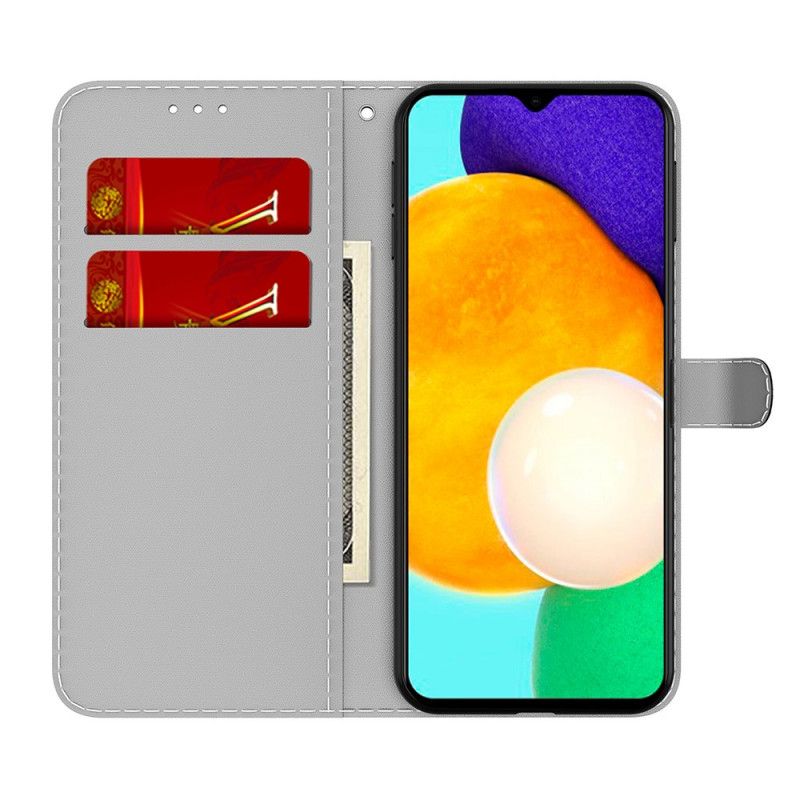 Flip Cover Samsung Galaxy A03s Abstrakt Mønster