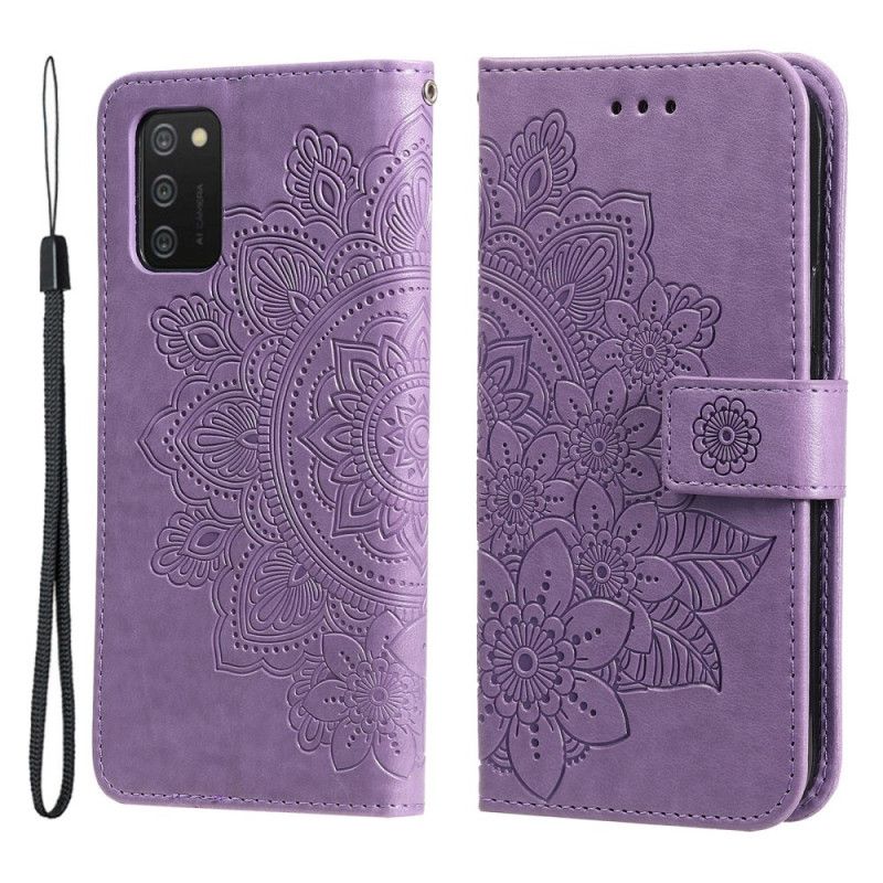 Flip Cover Samsung Galaxy A03s Blomstermandala