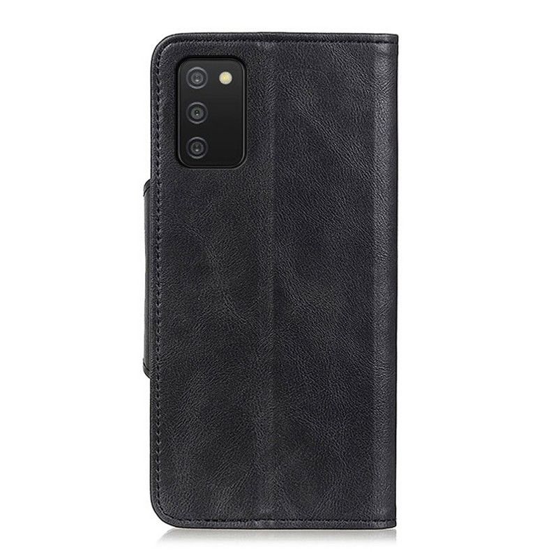 Flip Cover Samsung Galaxy A03s Faux Læder Knap