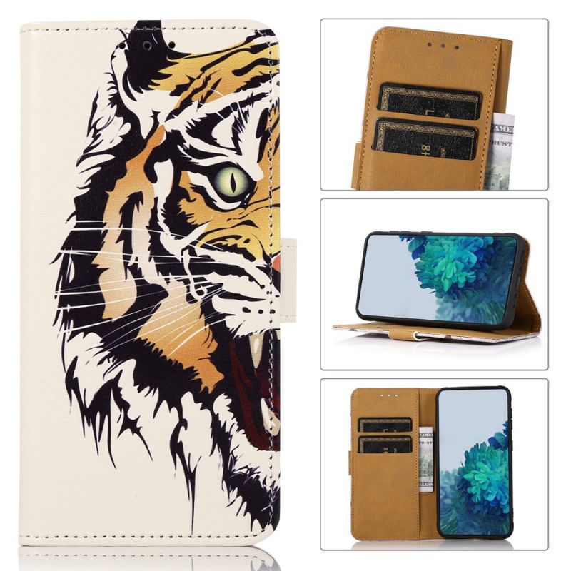 Flip Cover Samsung Galaxy A03s Hærd Tiger