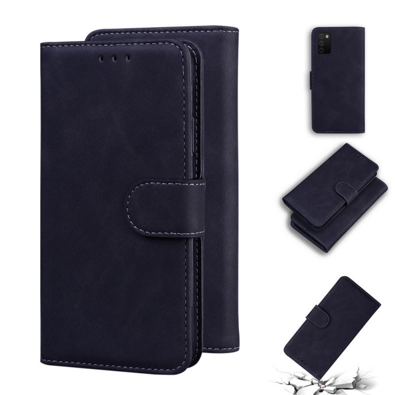 Flip Cover Samsung Galaxy A03s Vintage Couture Læderstil